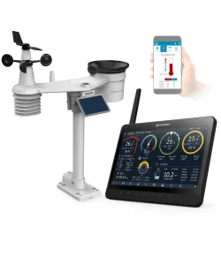 BRESSER MeteoChamp 9-in-1 Wi-Fi Weather Station with Digital Photo Frame