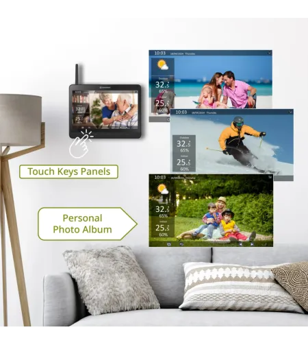 BRESSER MeteoChamp 9-in-1 Wi-Fi Weather Station with Digital Photo Frame