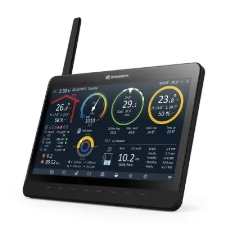 BRESSER MeteoChamp 9-in-1 Wi-Fi Weather Station with Digital Photo Frame