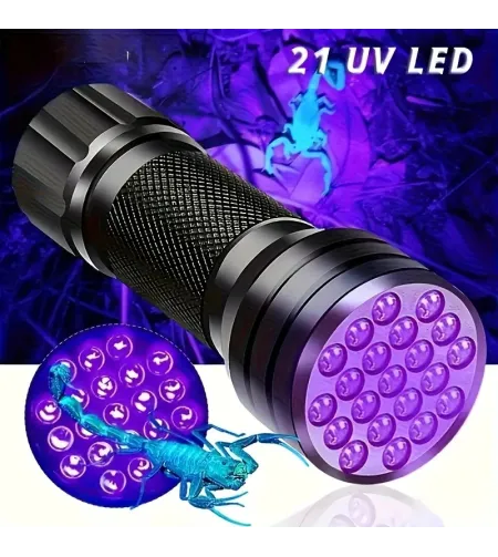 21 LED UV žibintuvėliai