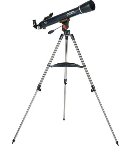 Celestron Astromaster LT 70AZ ar tālruņa adapteri un mēness filtru
