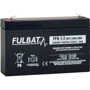 FULBAT AGM-FP 6V-7.2Ah akumulators