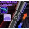 UV ultravioletinių spindulių LED žibintuvėlis 395 nM su priartinimu